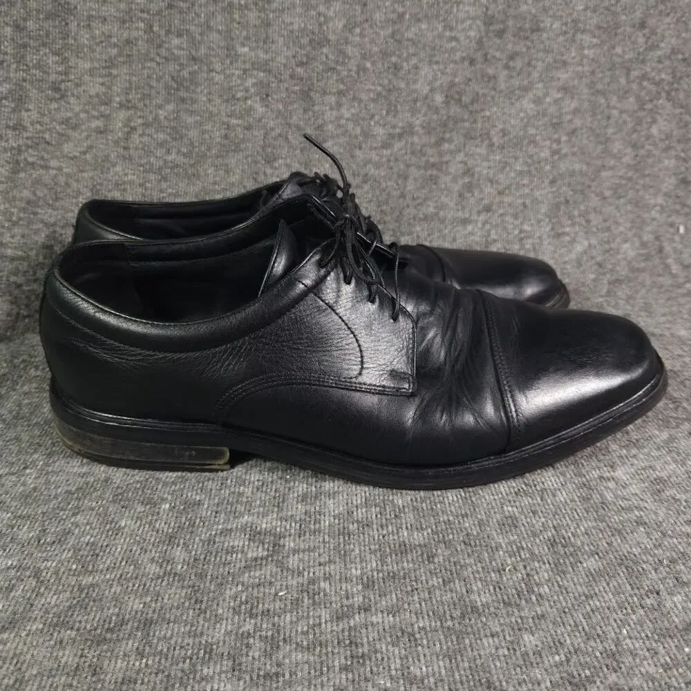 Men’s Florsheim Oxford Dress Shoes Black Leather Lace Up Size 13 D 11031-01